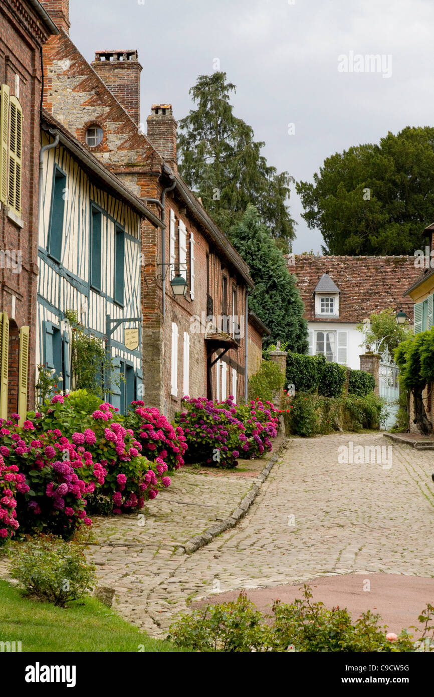The village of Gerberoy Picardy France Stock Photo