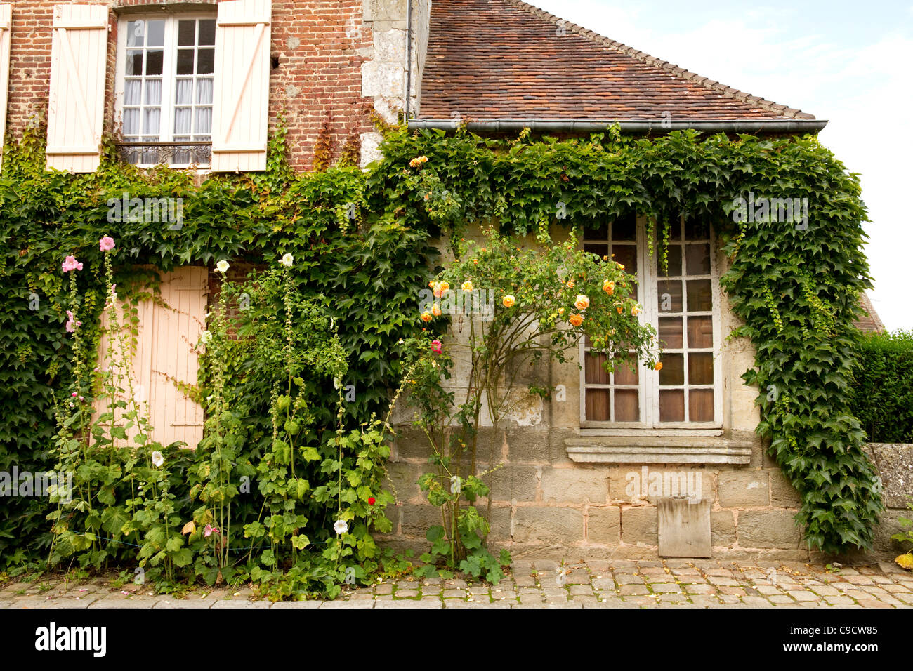 The village of Gerberoy Picardy France Stock Photo