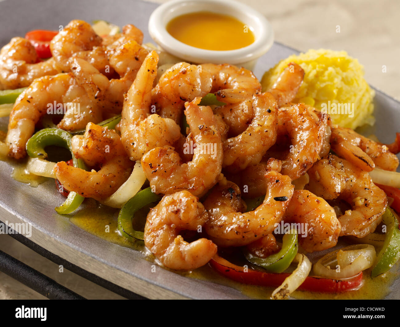 Shrimp fajitas hires stock photography and images Alamy
