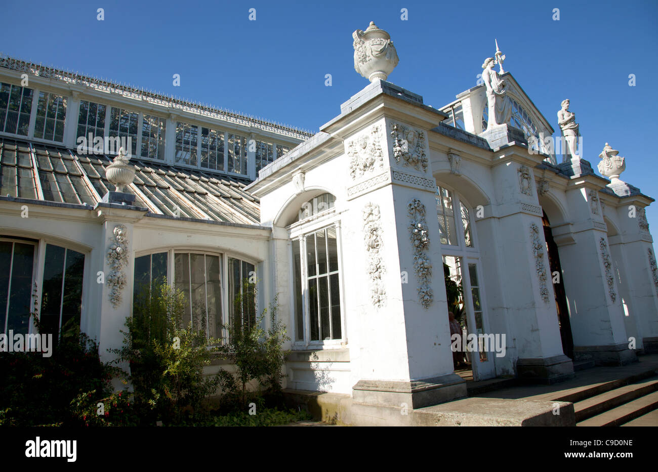 Temperate House Building at Kew Gardens - London Stock Photo