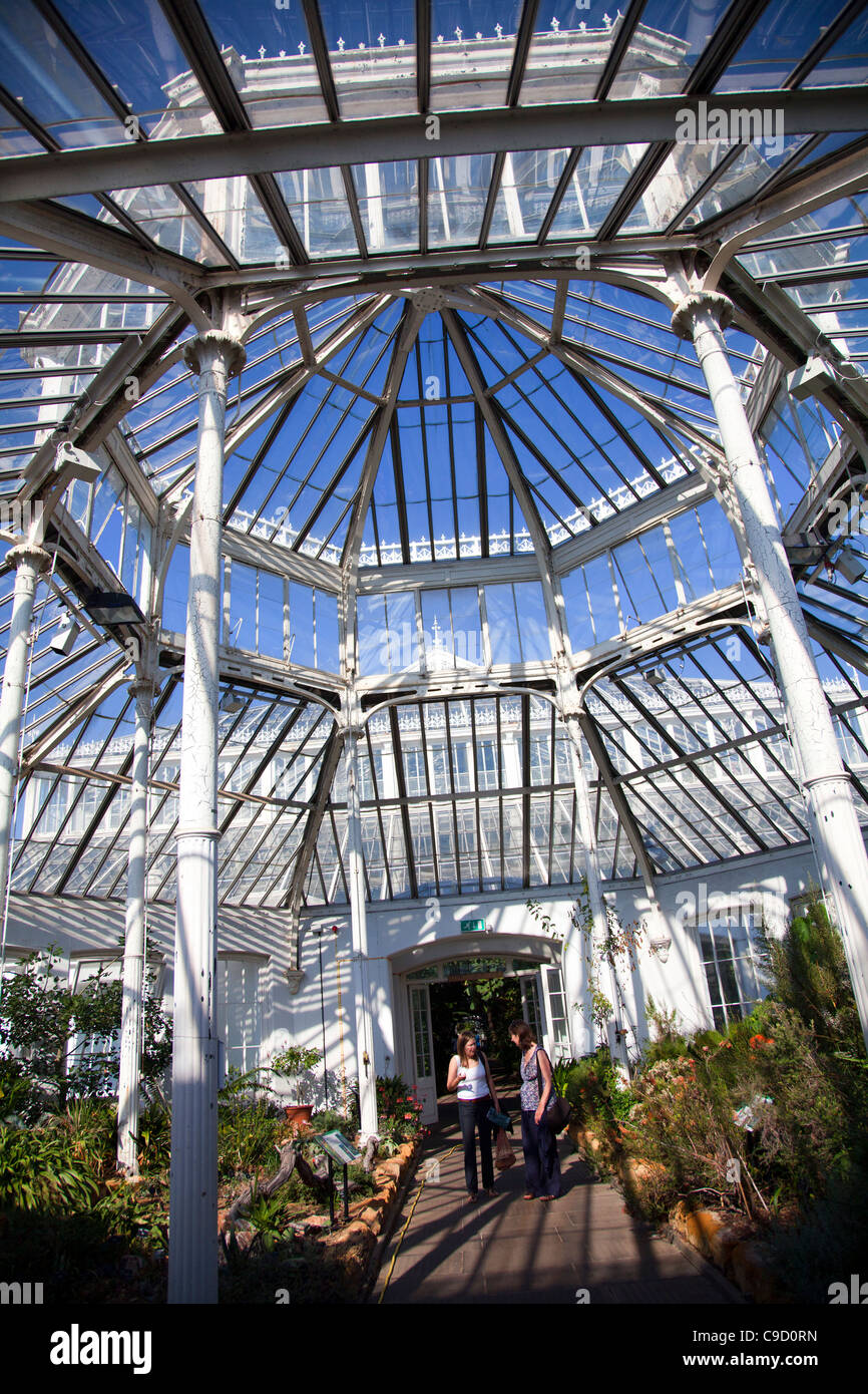 Temperate House - Greenhouse Structure at Kew Gardens in London Stock Photo