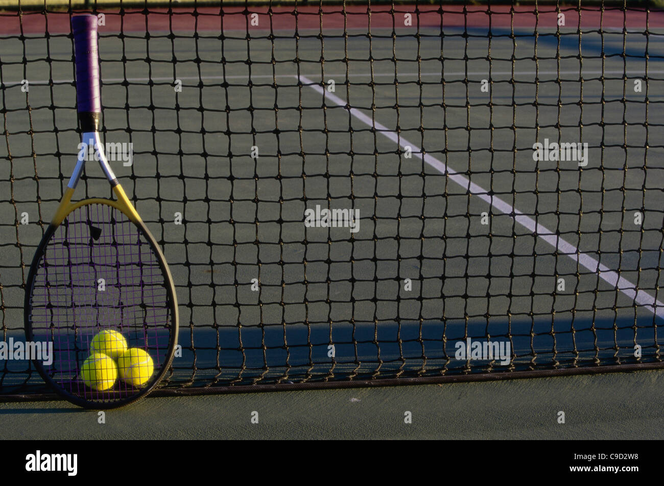 Tennis Racket Against Insaects Still life of tennis balls and a racket hi-res stock photography and ...