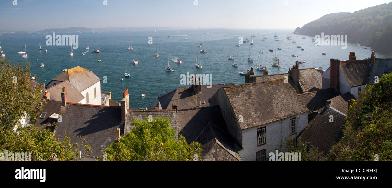 Cawsand and the Rame peninsula, in Cornwall. Stock Photo