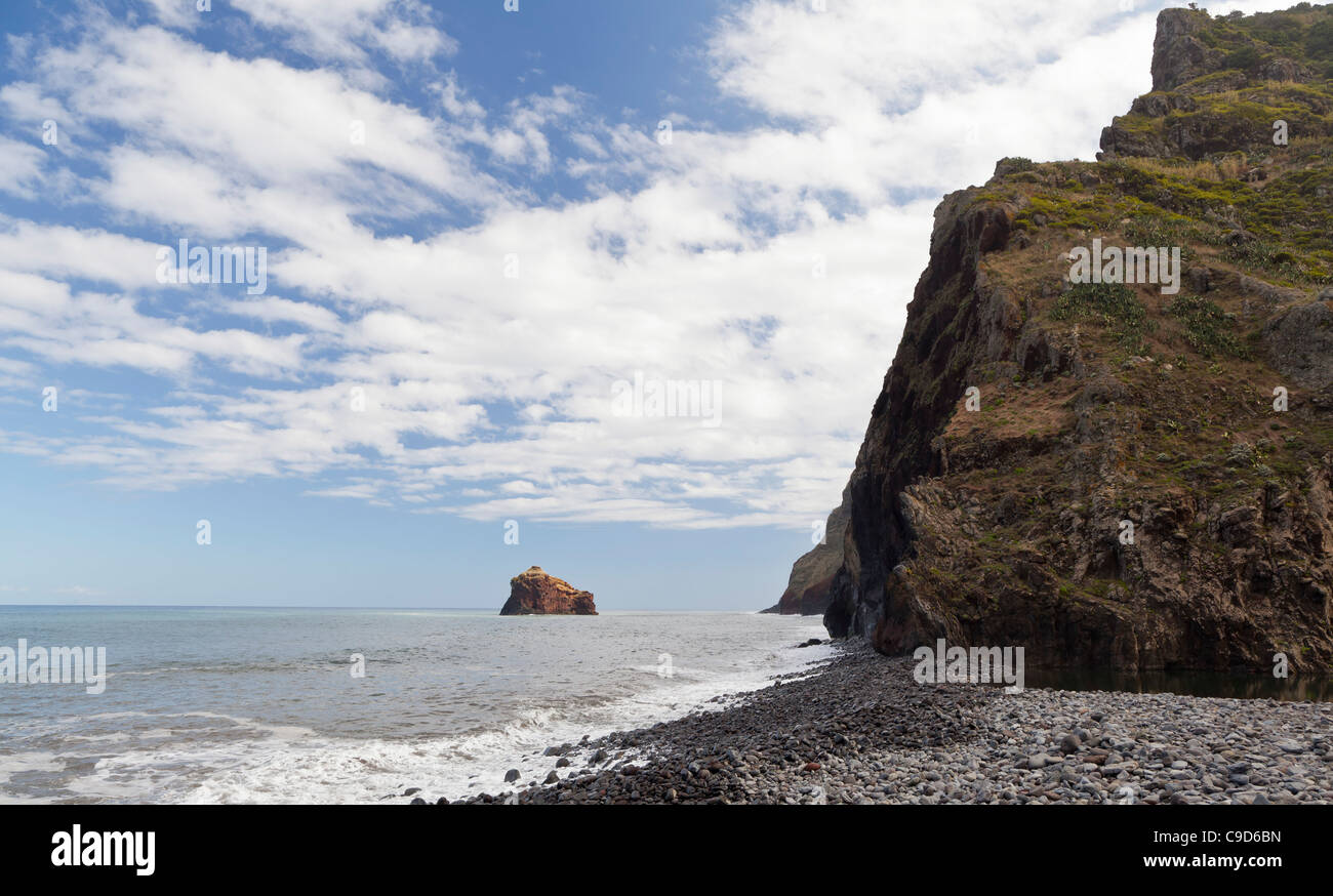 Ruin on a steep slope, near Calhau das Achadas, Madeira, Portugal Stock  Photo - Alamy