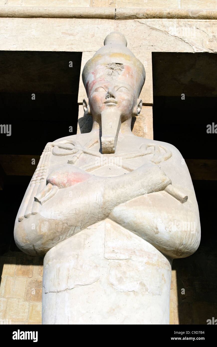 Mortuary temple of queen Hatshepsut - Deir el Bahari - Upper Egypt Stock Photo