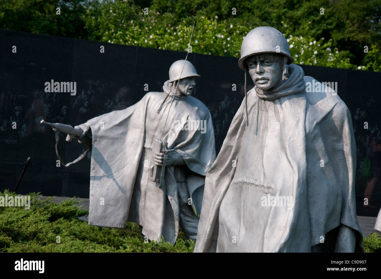 Korean War Memorial in Washington DC, United States of America USA ...