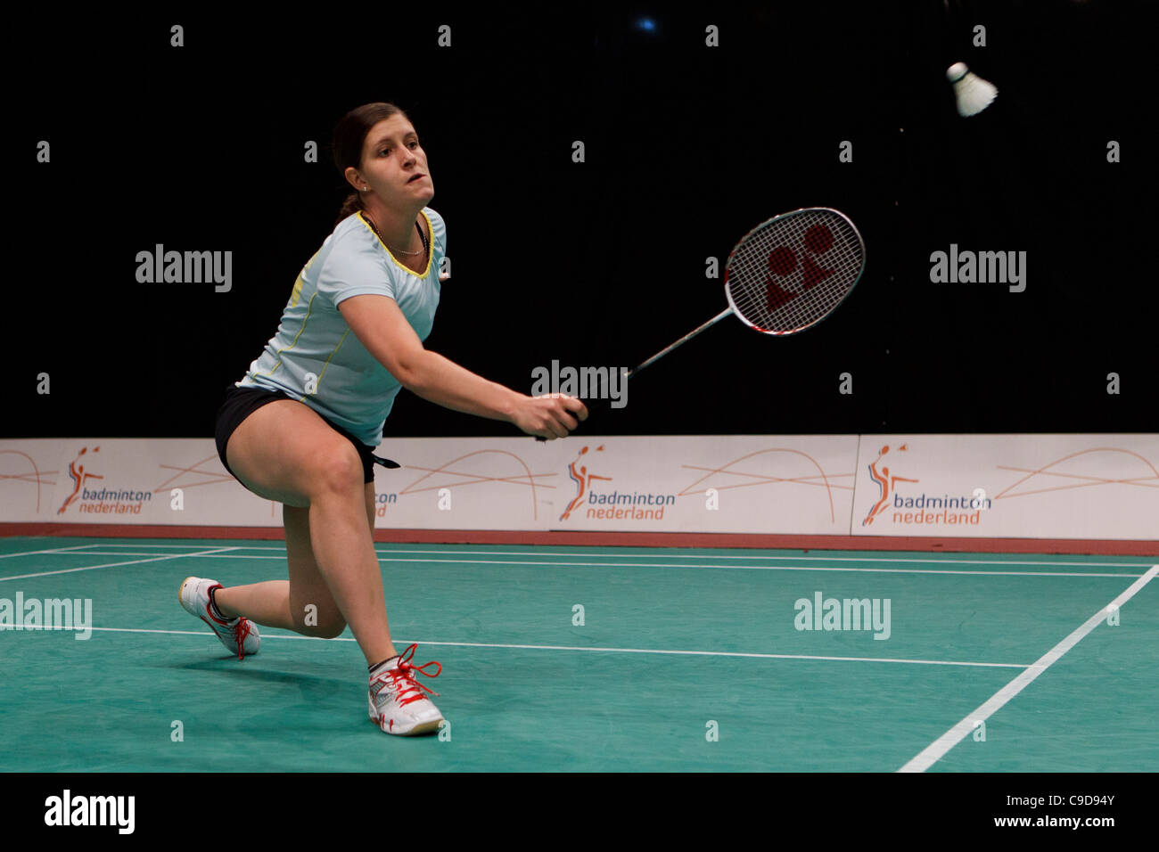 Badminton player Jeanine Cicognini from Switzerland Stock Photo - Alamy