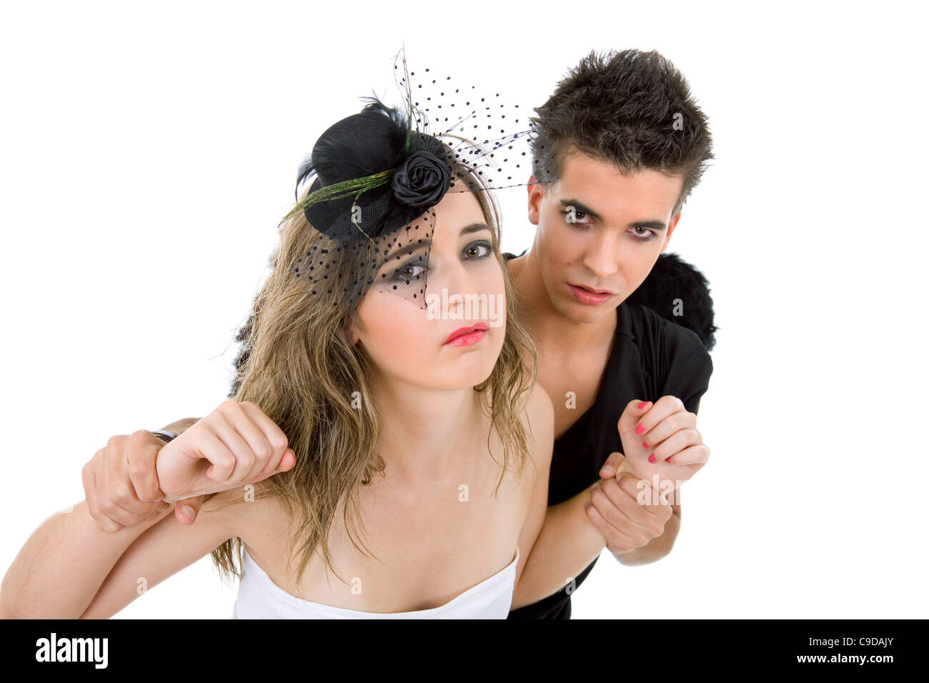 real teen couple playing around Breast isis enhancer