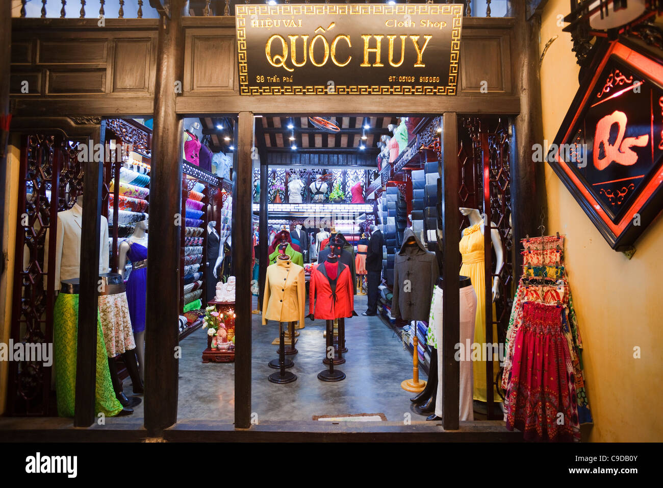 Vietnam, Hoi An, Tailors Shop Display Stock Photo Alamy