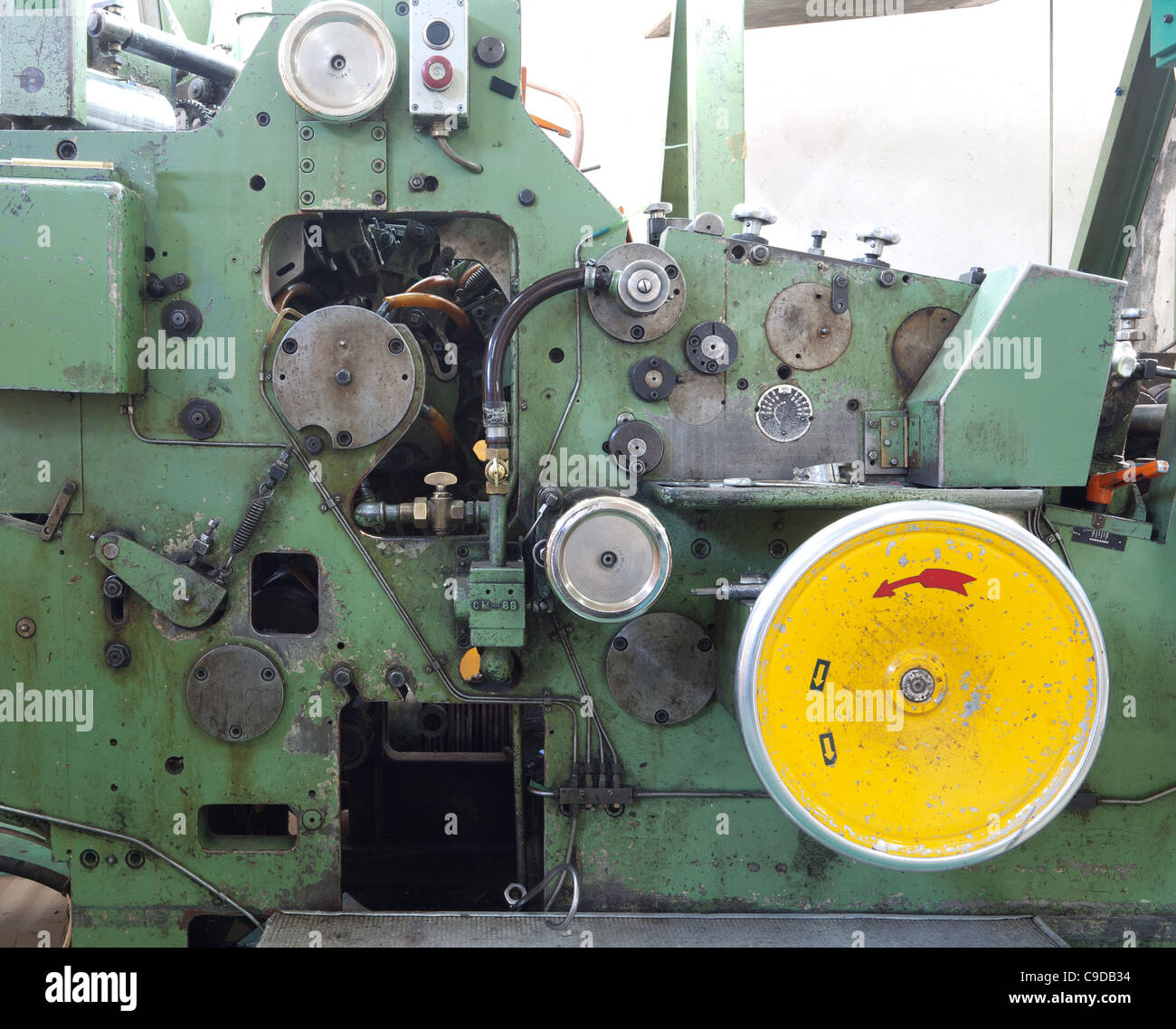 Details of a machine, old and used Stock Photo - Alamy
