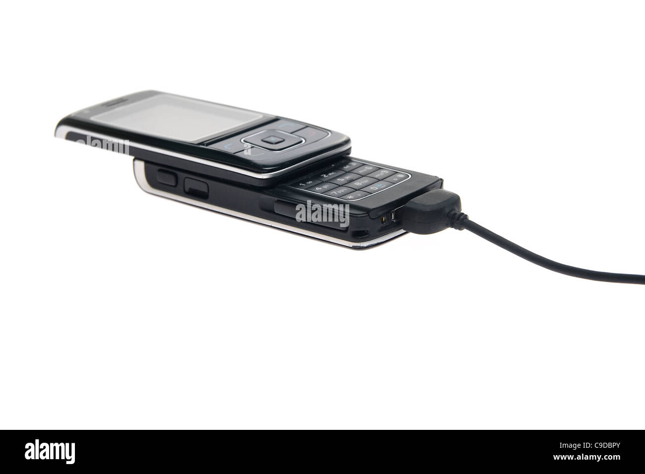 Mobile phone isolated on white background Stock Photo - Alamy