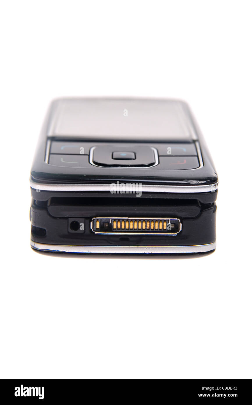 Mobile phone isolated on white background Stock Photo - Alamy