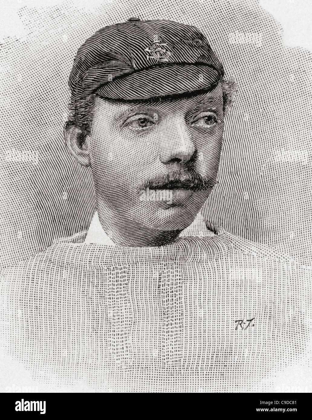 Robert Abel, 1857 – 1936, nicknamed 'The Guv'nor'. English cricketer. Stock Photo