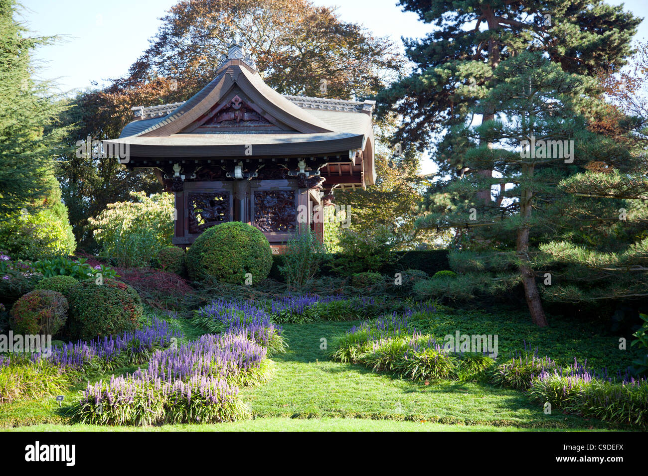 Japanese Gateway at Kew Gardens in London Stock Photo Alamy