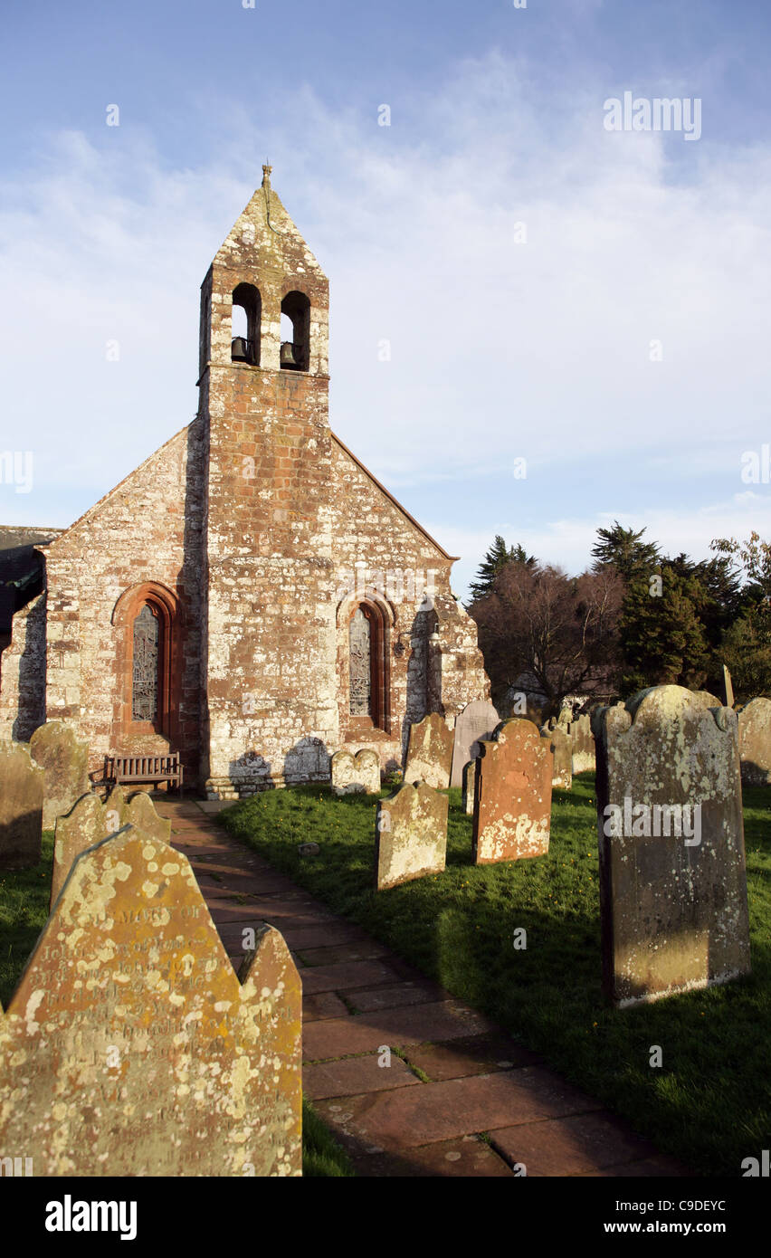 St Michael's Church Bowness on Solway. Stock Photo