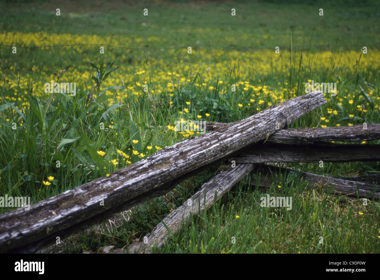 Broken wooden fence hi-res stock photography and images - Alamy