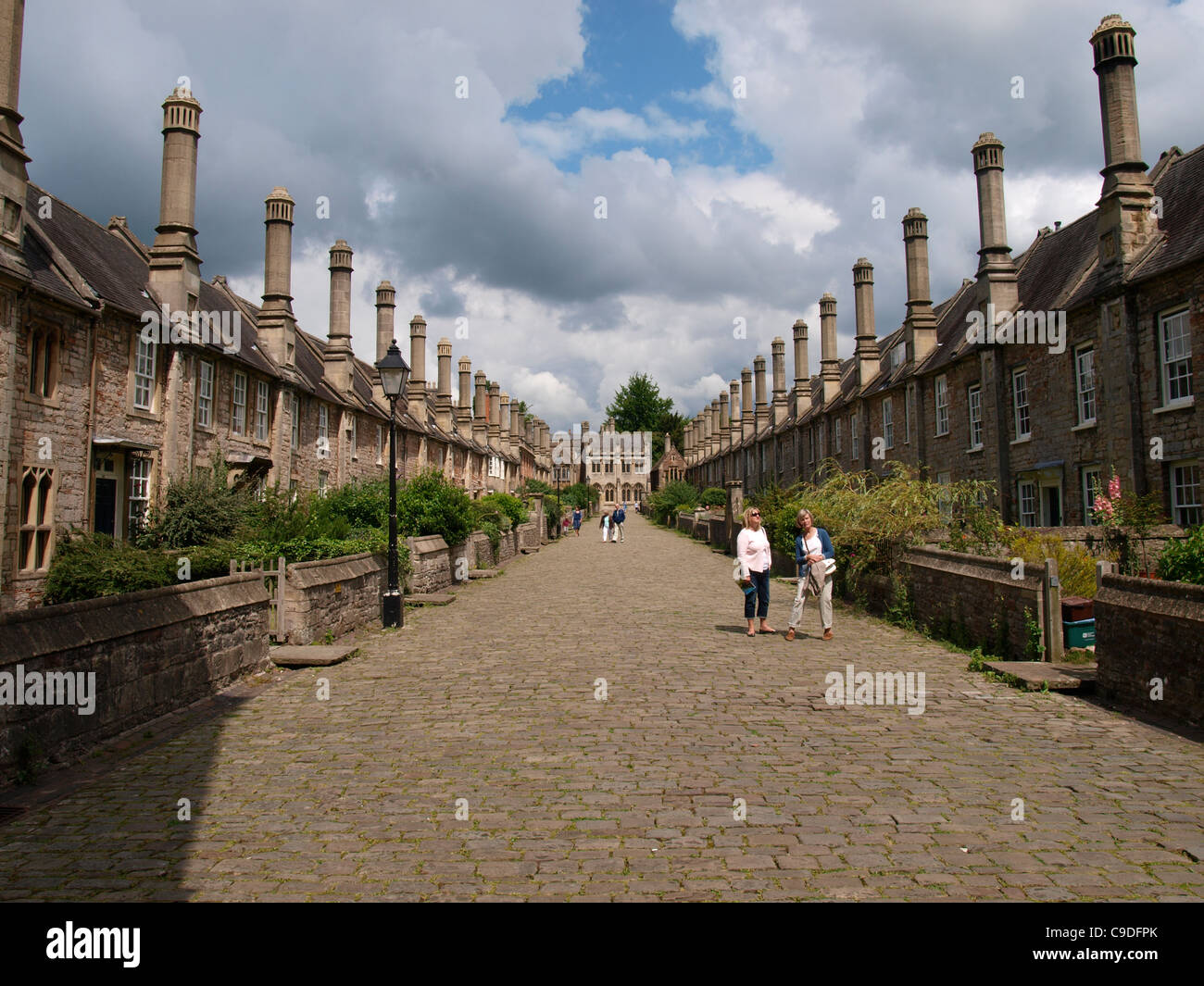 Vicars’ Close, is the only completely medieval street in England, Wells, Somerset, UK Stock Photo