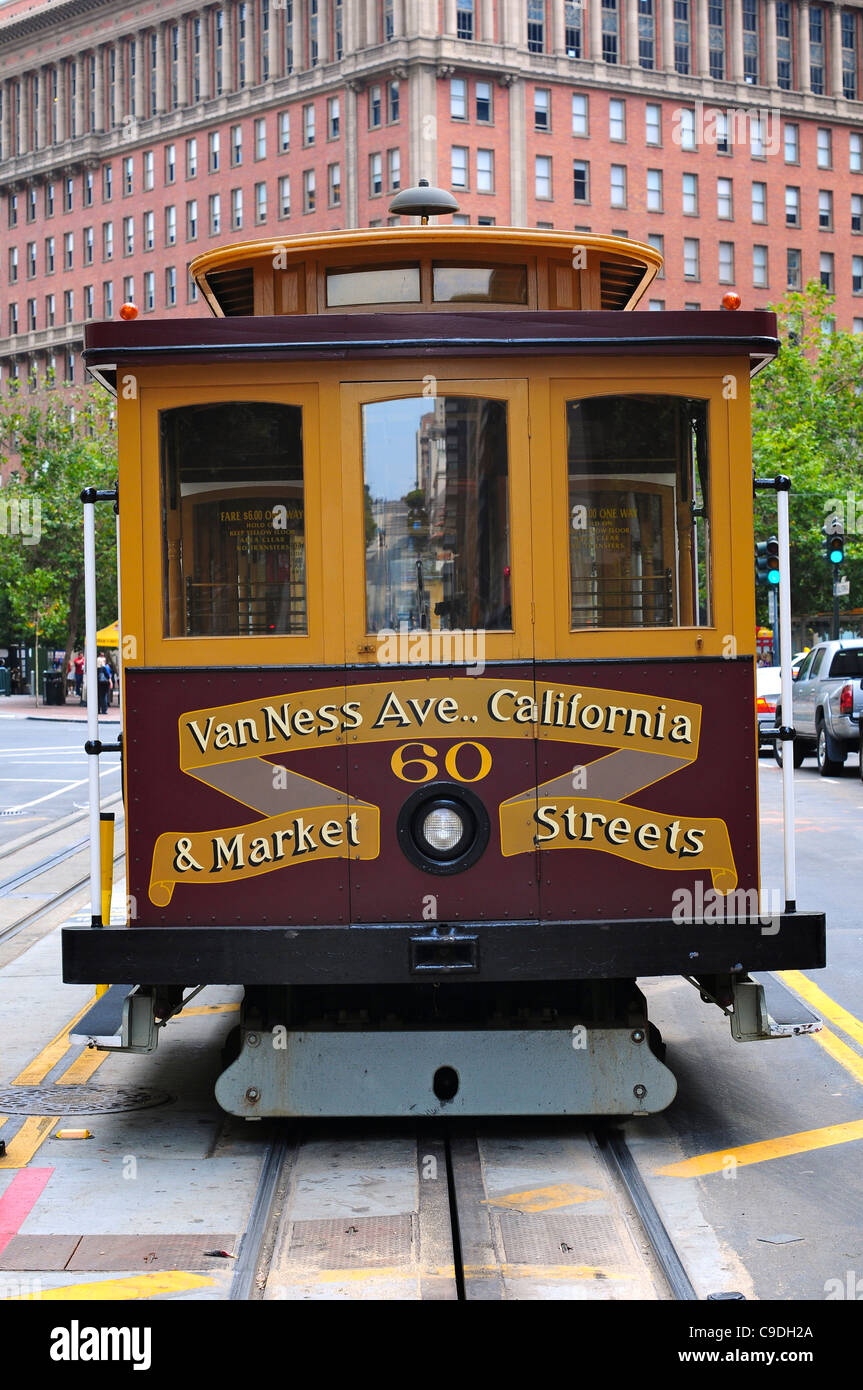 San Francisco cable car, San Francisco, USA Stock Photo