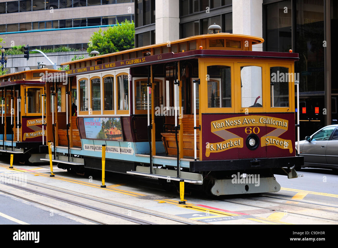 San Francisco cable cars, San Francisco, USA Stock Photo