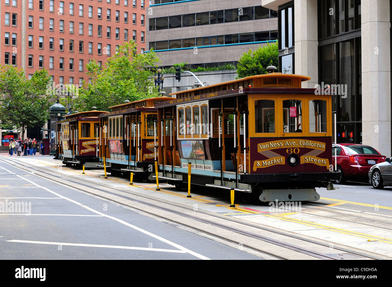 San Francisco cable cars, San Francisco, USA Stock Photo