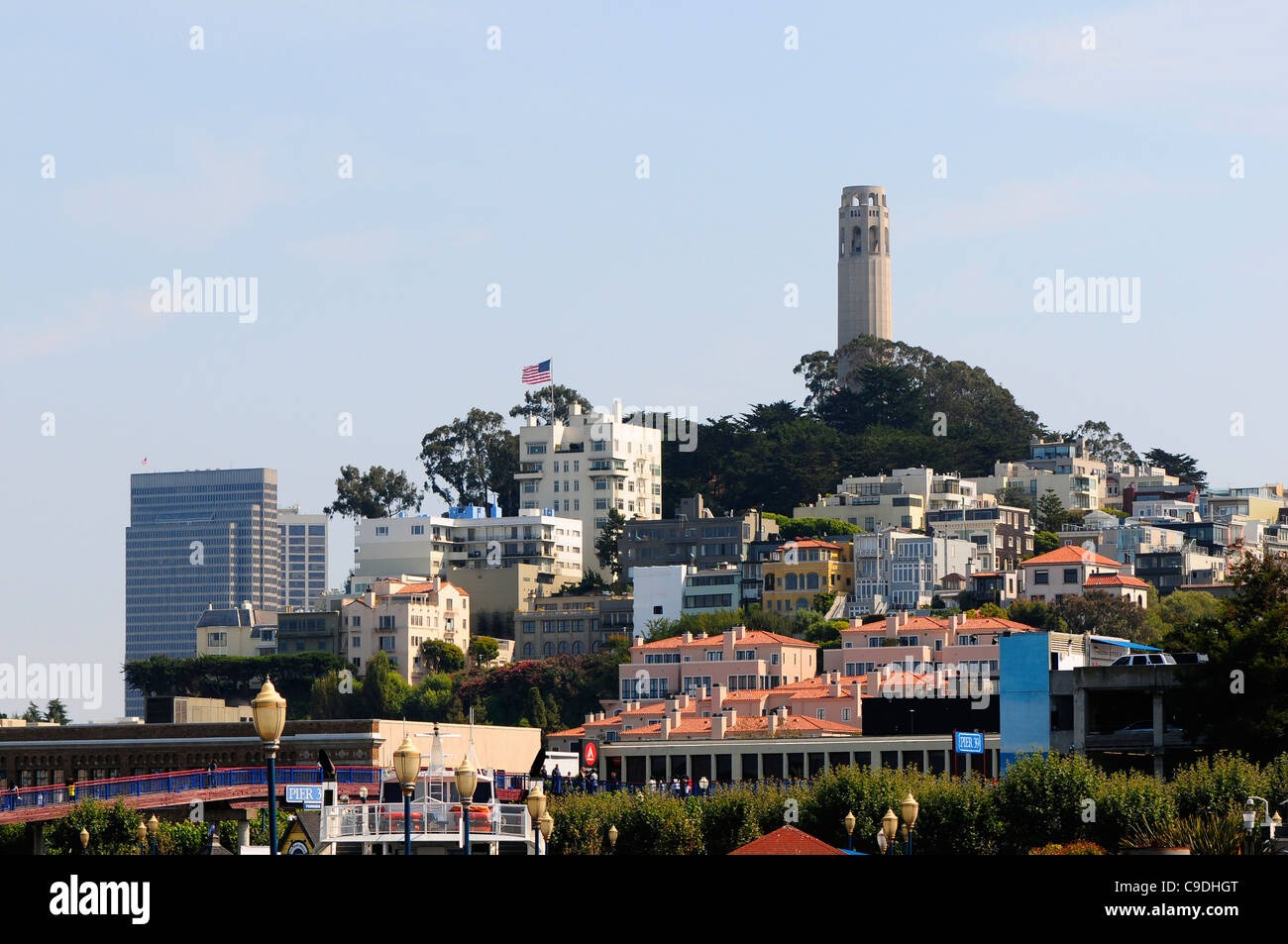 The Coit Tower, Telegraph Hill area of San Francisco, USA Stock Photo Alamy The Coit Tower, Telegraph Hill area of San Francisco, USA Stock Photo Alamy