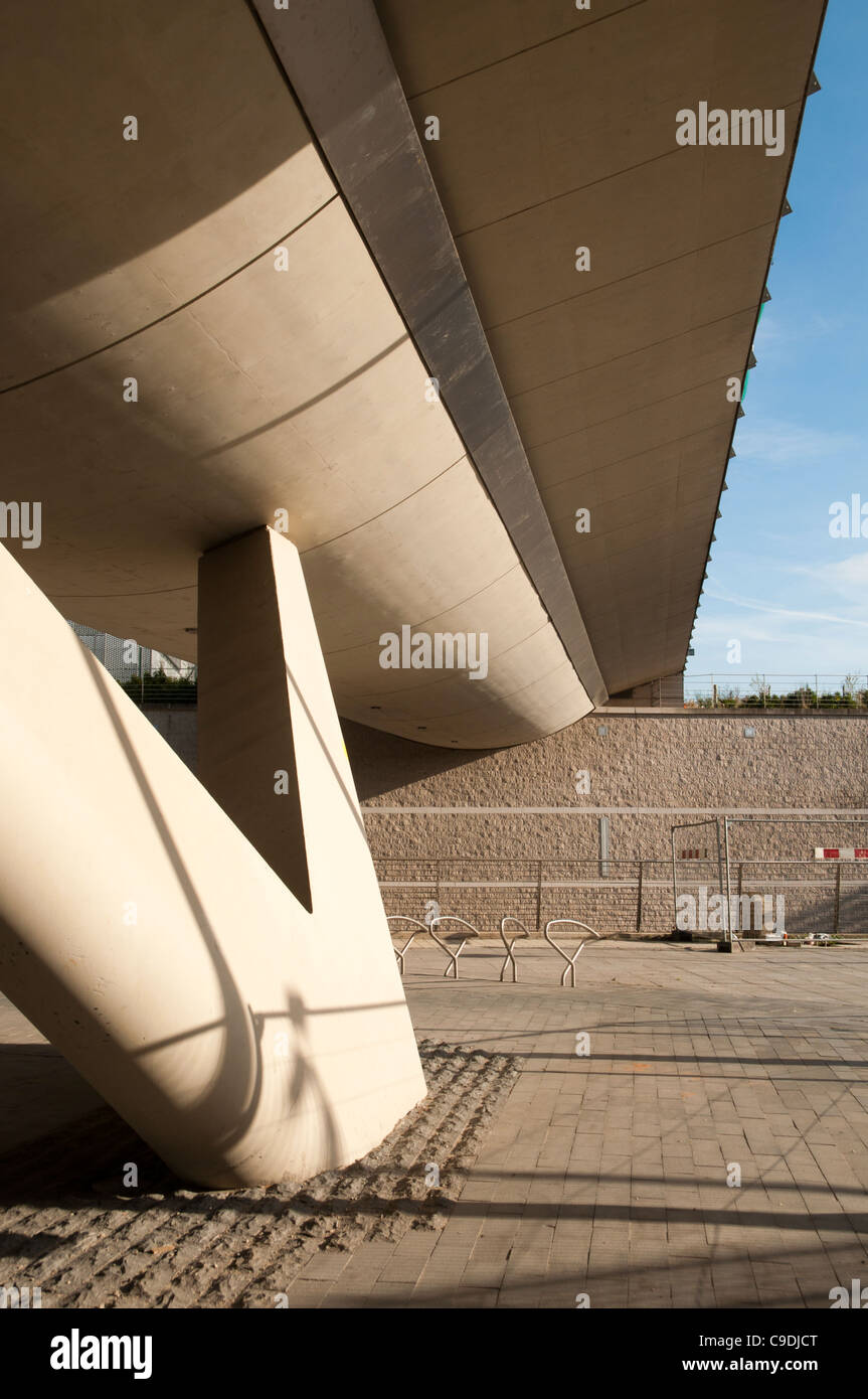 Under the Metrolink tram (light rail) station at Central Business Park