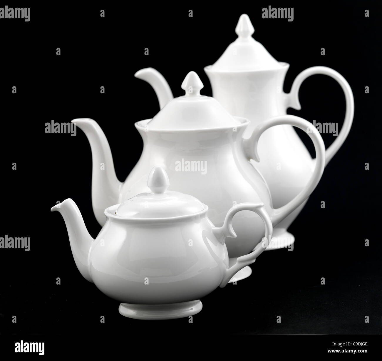 tea and coffee pots Stock Photo Alamy