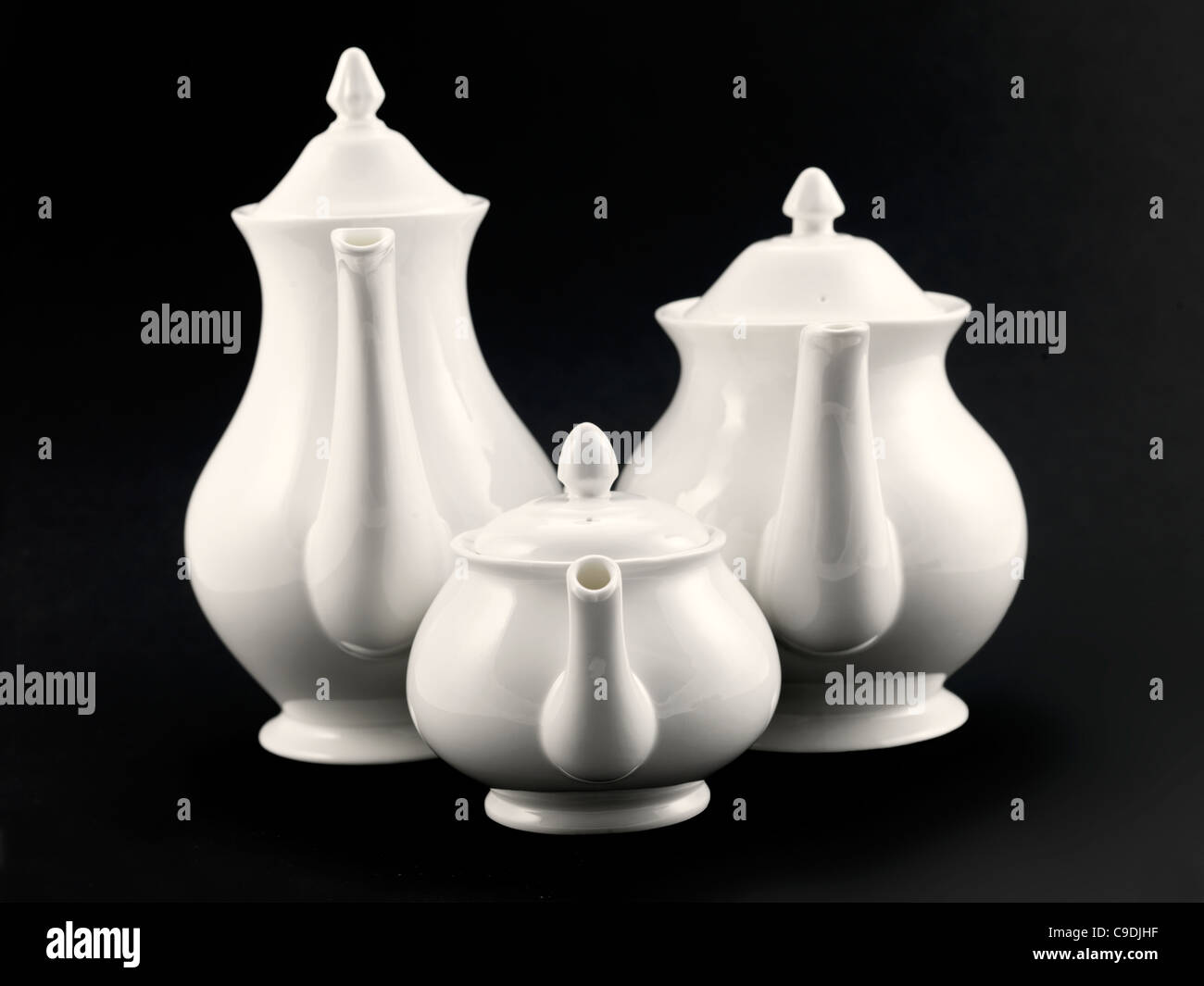 tea and coffee pots Stock Photo Alamy