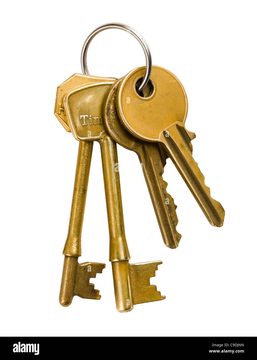 Bunch of house keys. Stock Photo