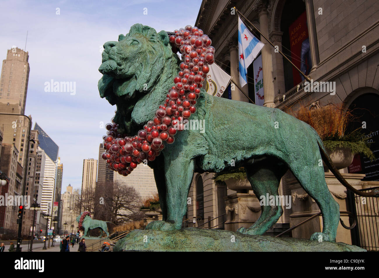 Chicago art institute lions hires stock photography and images Alamy