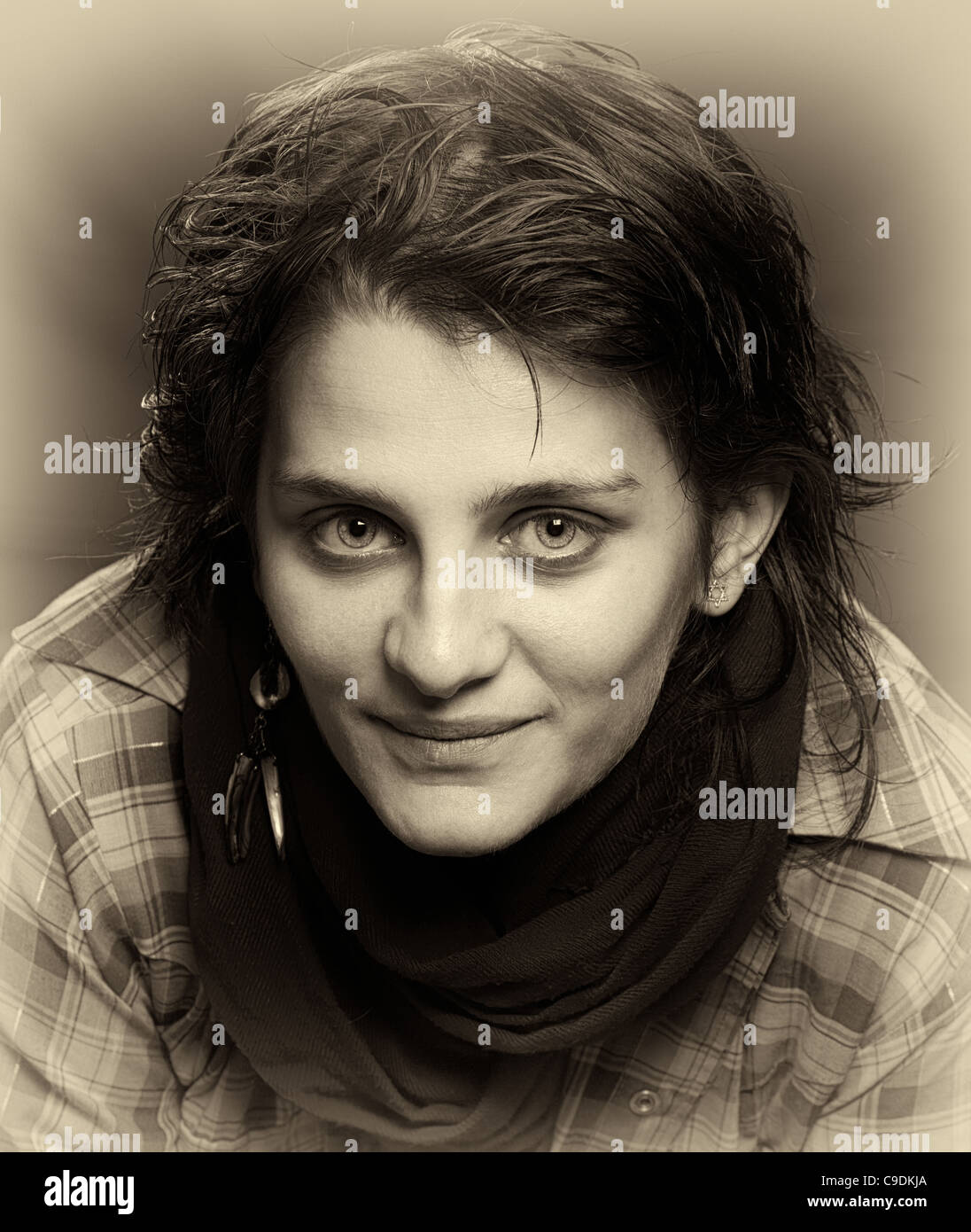 Vintage fine art portrait of a young artist Stock Photo Alamy