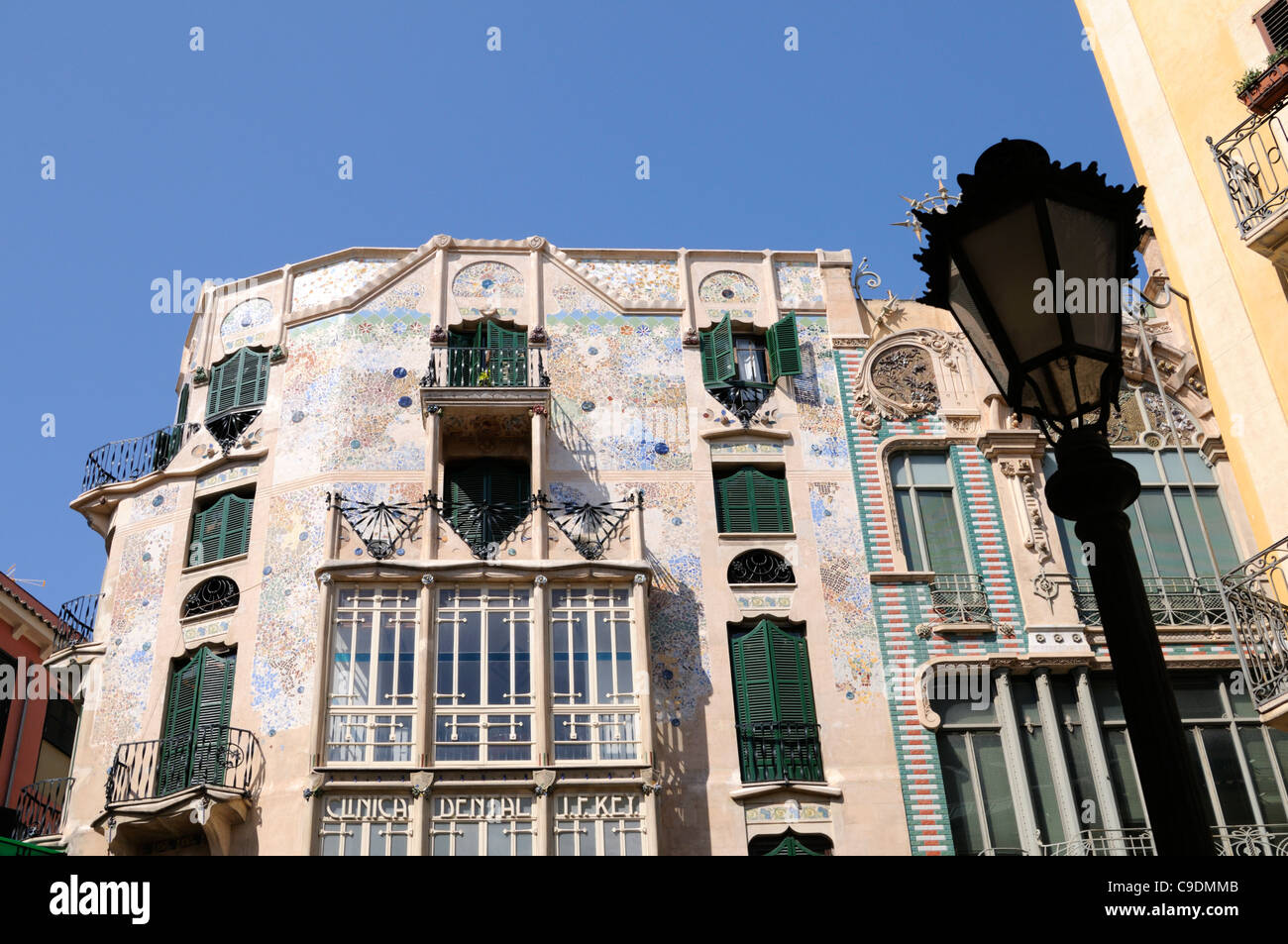Gebäude Can Forteza-Rey, 1909, Palma, Mallorca, Spanien, Europa. | Edifice Can Forteza-Rey, 1909, Palma, Majorca, Spain, Europe. Stock Photo