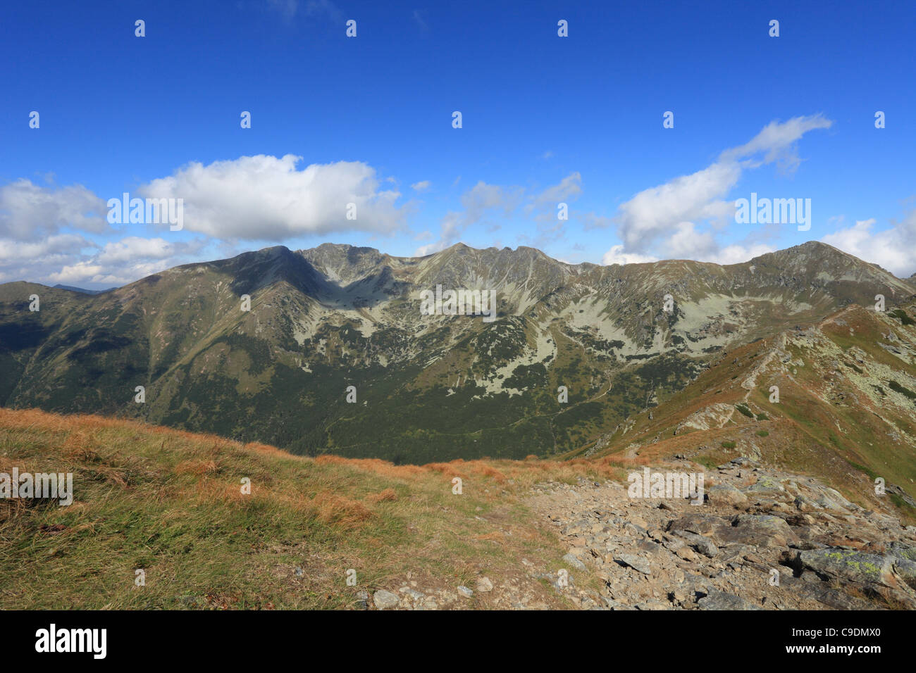 View of Rohace mountain range, western part of High Tatras National Park, Slovakia. Stock Photo