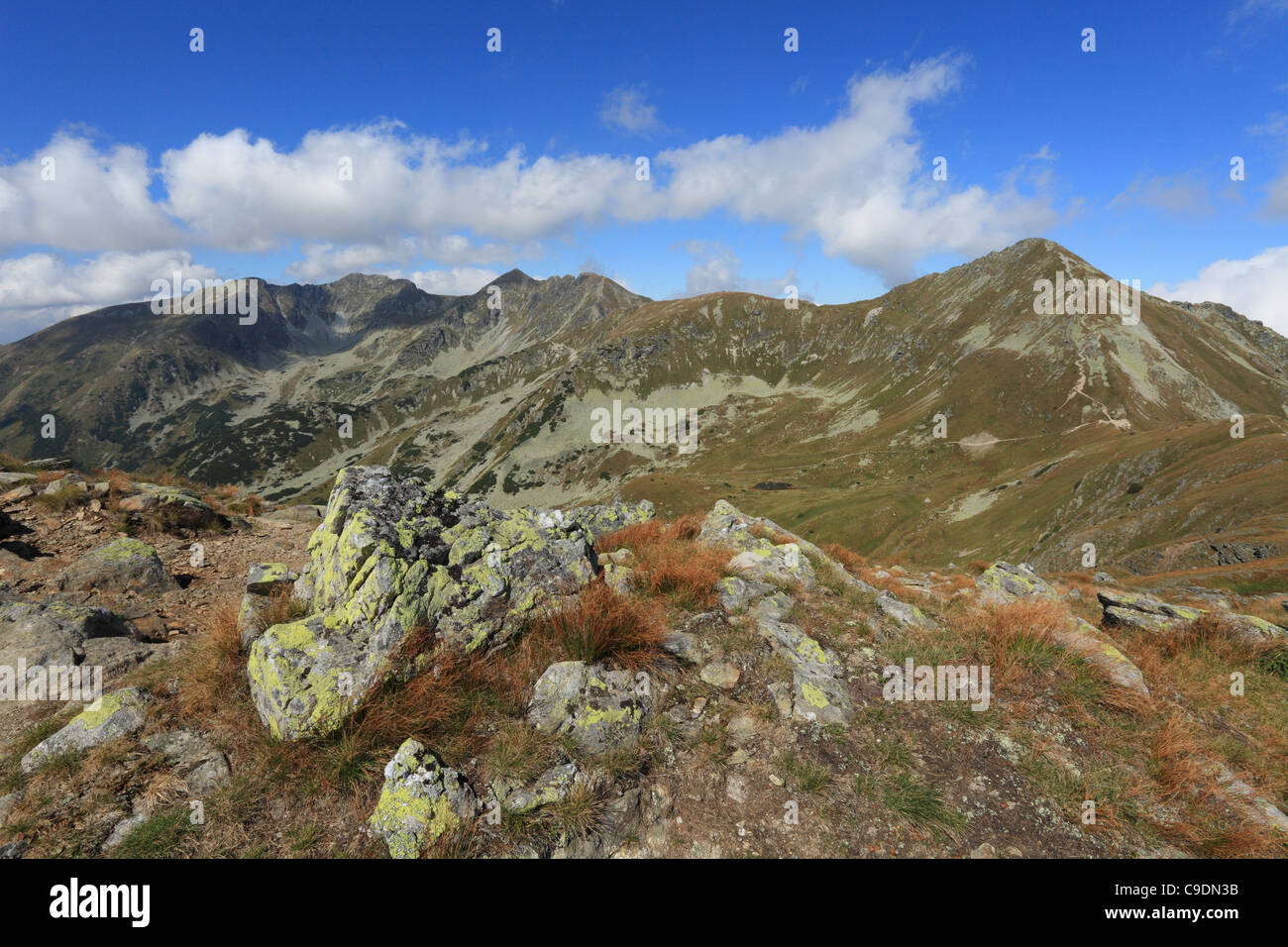 View of Rohace mountain range, western part of High Tatras National Park, Slovakia. Stock Photo