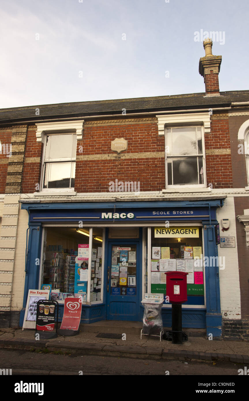 Mace Village shop Scole Store Norfolk England Stock Photo Alamy
