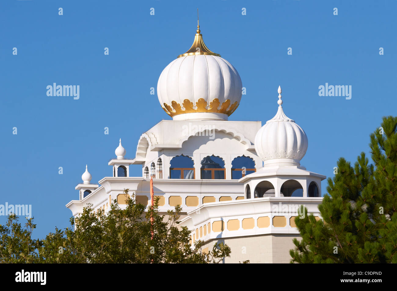 Gurdwara Sahib Sikh Temple, Leamington Spa, Warwickshire, UK Stock Photo