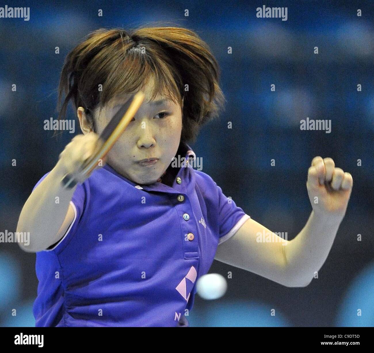 ExCel, LONDON, UK, Thursday 24/11/2011. Saki Tashiro (Japan). ITTF Pro