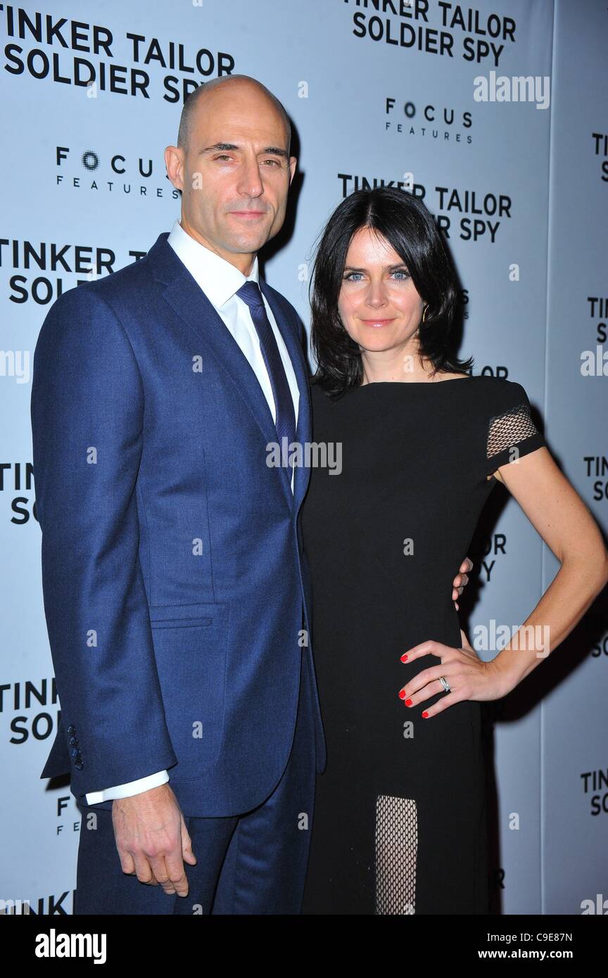 Mark Strong, Liza Marshall at arrivals for Tinker Tailor Soldier Spy Premiere, Landmark Theatres Sunshine Cinema, New York, NY November 30, 2011. Photo By: Gregorio T. Binuya/Everett Collection Stock Photo