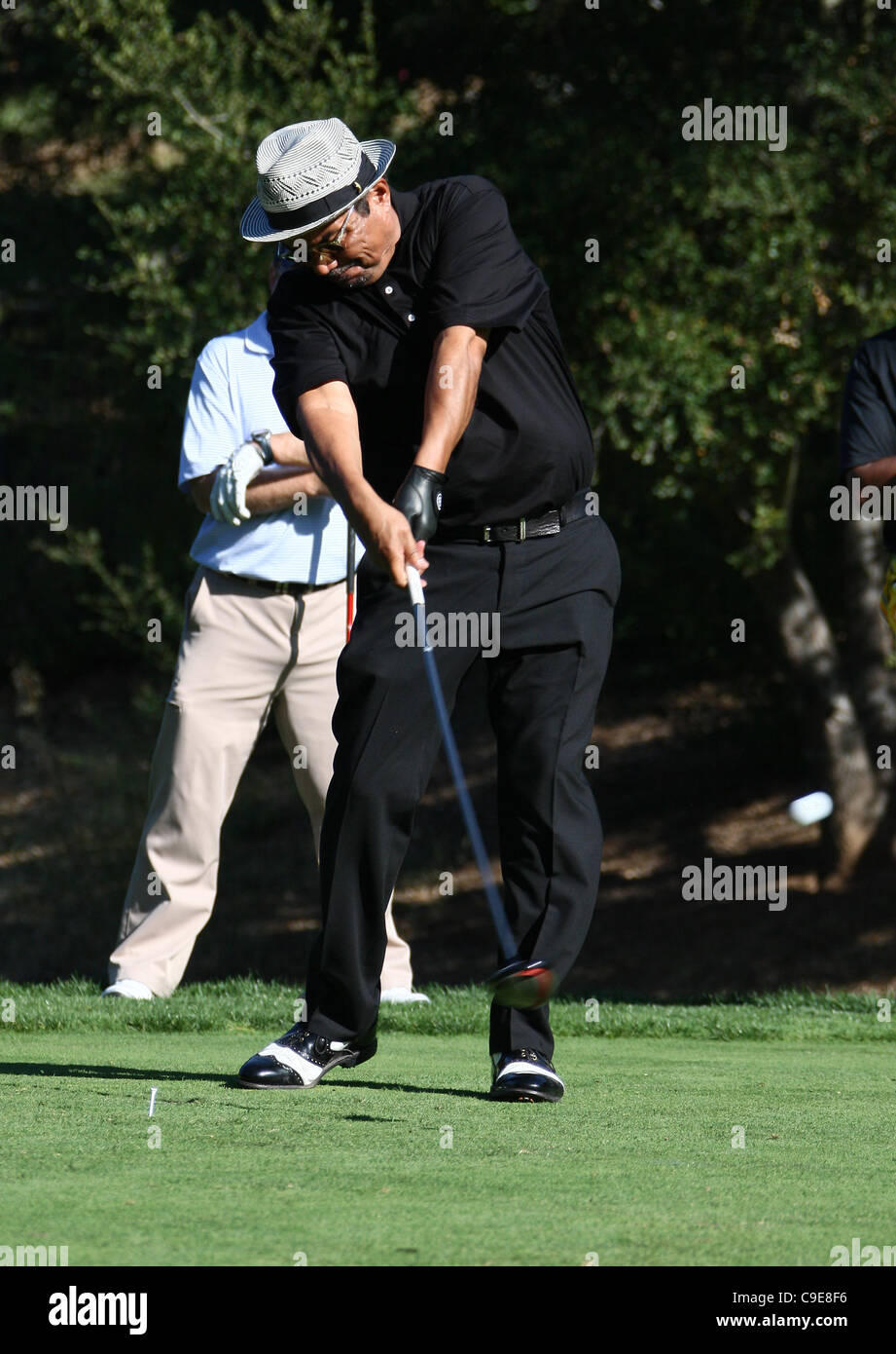 GEORGE LOPEZ PRO AM 2011 CHEVRON WORLD CHALLENGE. TIGER WOODS