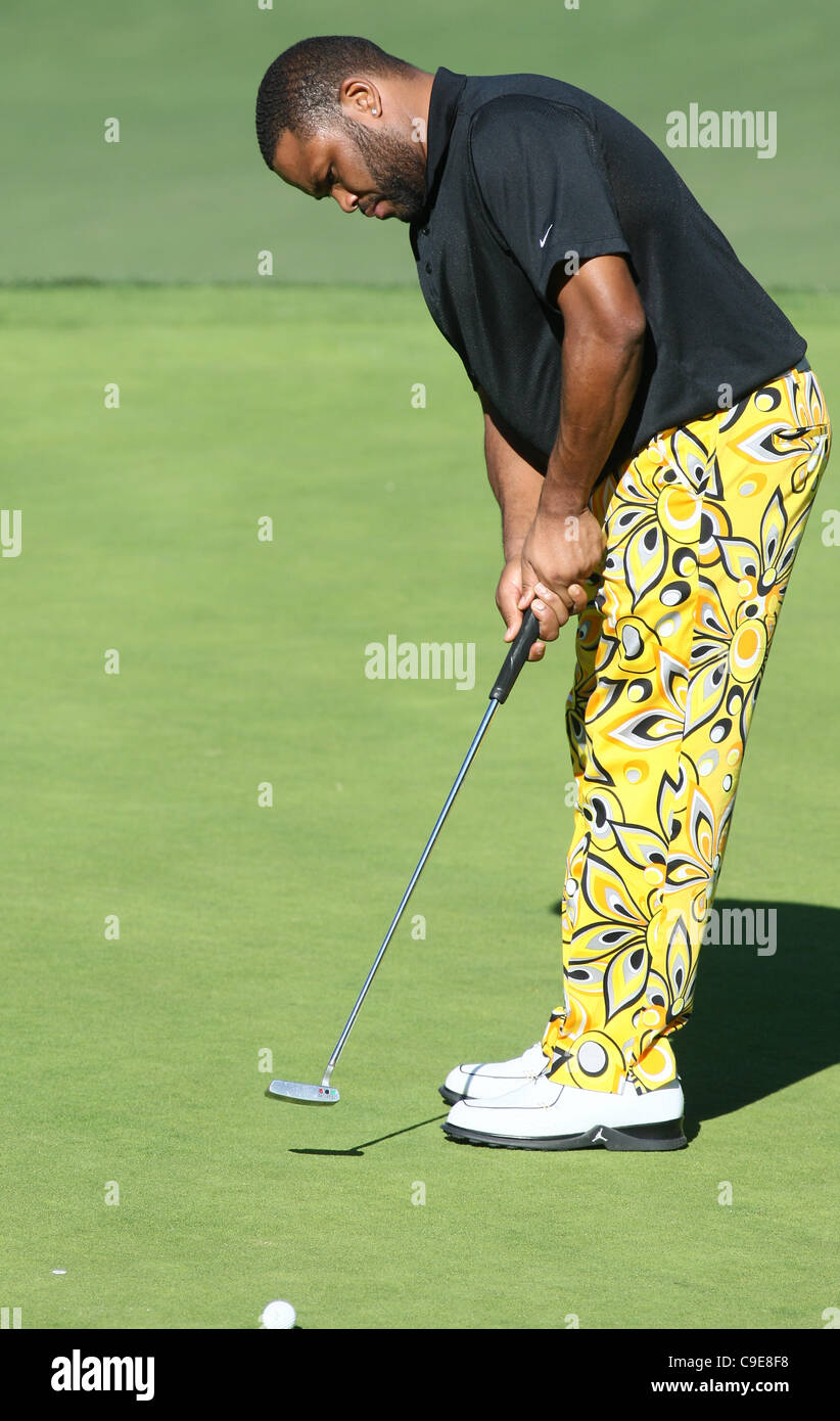 ANTHONY ANDERSON PRO AM 2011 CHEVRON WORLD CHALLENGE. TIGER WOODS