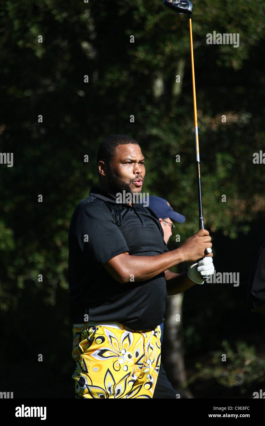 ANTHONY ANDERSON PRO AM 2011 CHEVRON WORLD CHALLENGE. TIGER WOODS FOUNDATION. THOUSAND OAKS CALIFORNIA USA 30 November 2011 Stock Photo