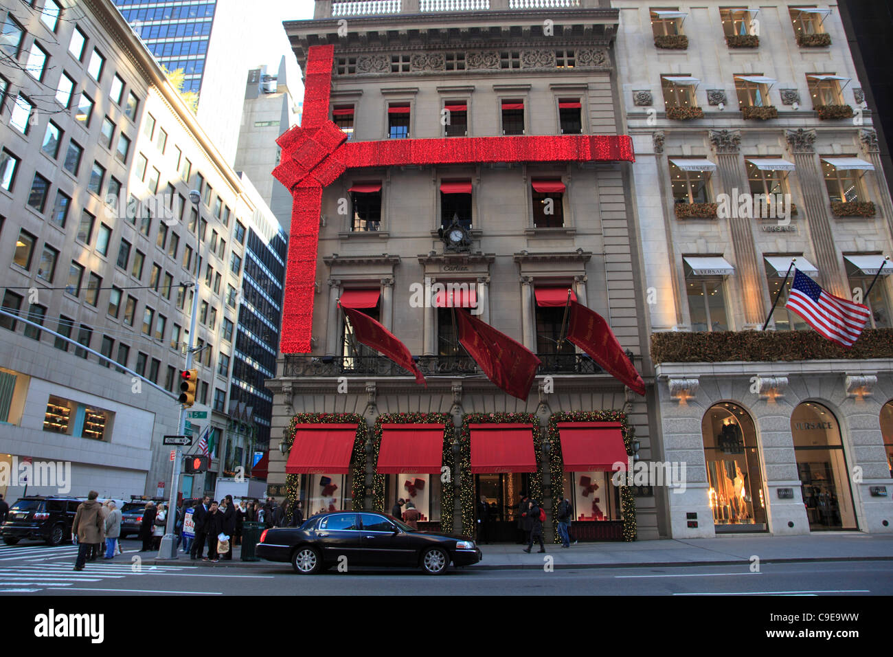 Cartier jewelry store decorated for 