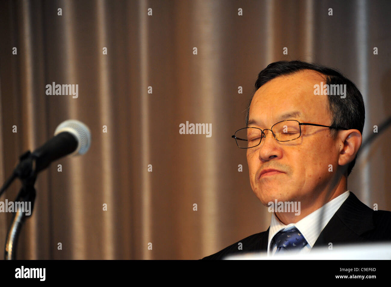 December 7, 2011, Tokyo, Japan President Shuichi Takayama of the