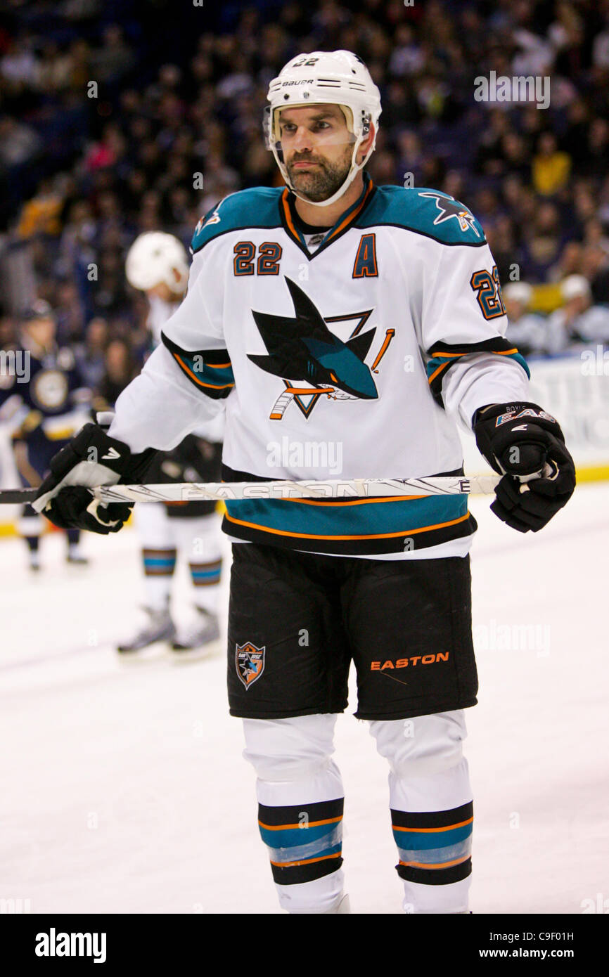 Dec. 10, 2011 - Saint Louis, Missouri, U.S - San Jose Sharks center Andrew Murray (28) as seen durning the NHL game between the San Jose Sharks and the St. Louis Blues at the Scottrade Center in Saint Louis, Missouri.  The Blues defeated the Sharks 1-0 (Credit Image: © Jimmy Simmons/Southcreek/ZUMAP Stock Photo