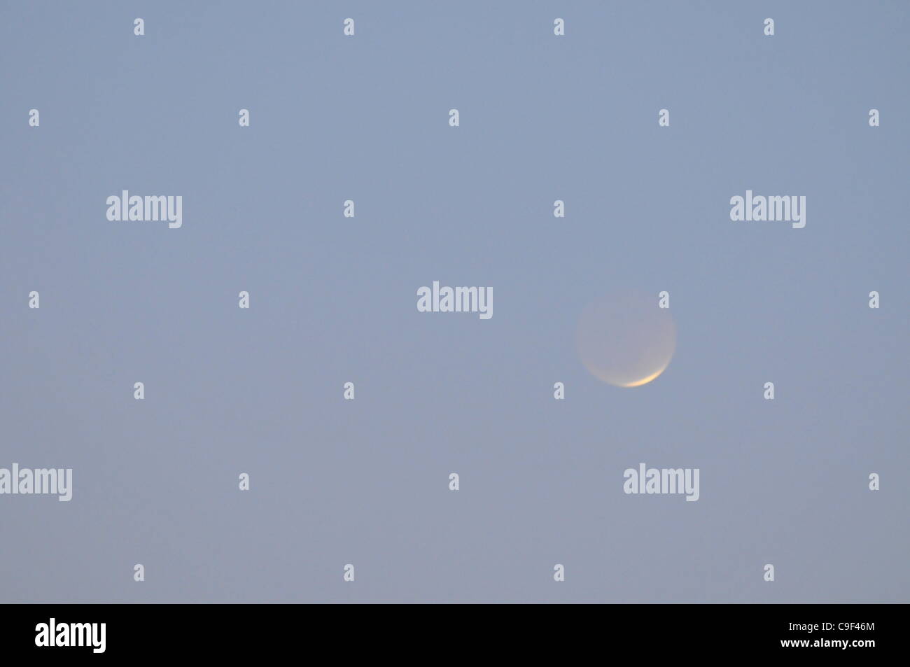 On December 10th 2011 a partial Lunar eclipse was visible. Photographed ...