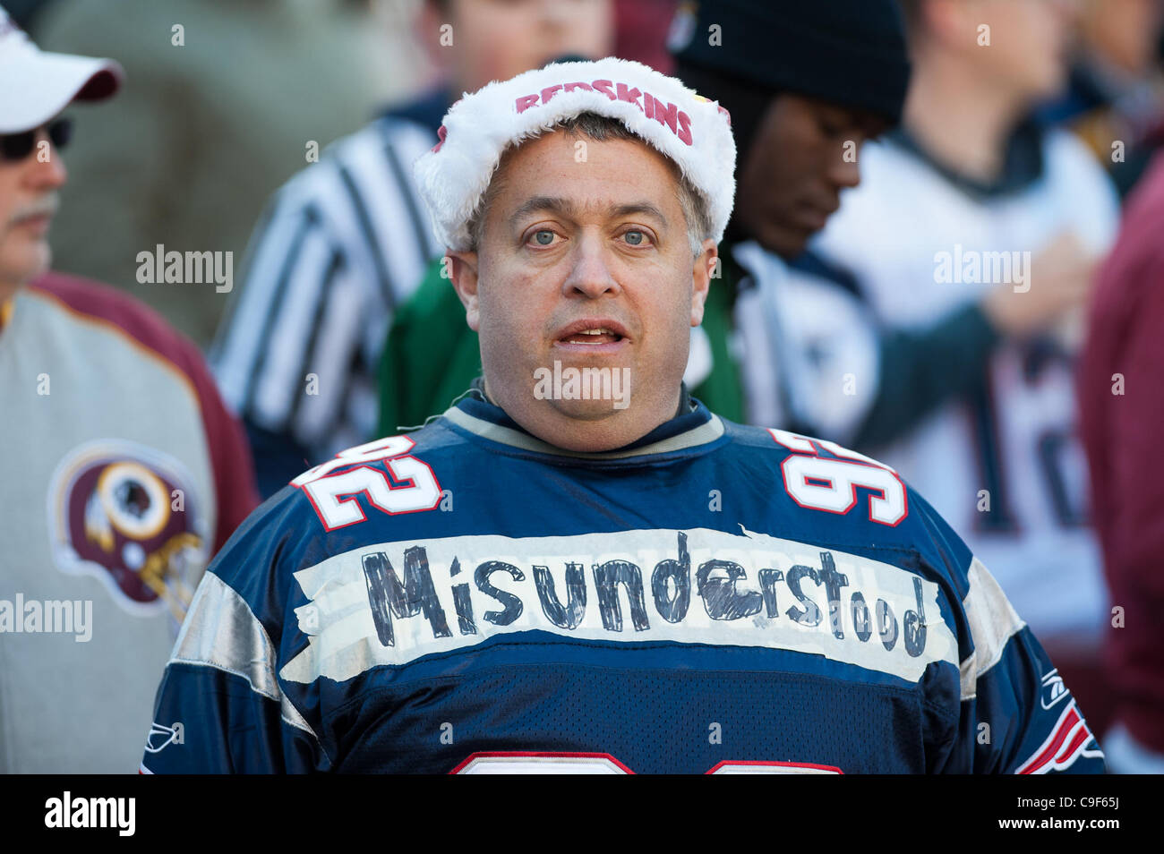 Dec. 11, 2011 - Landover, Maryland, United States of America - NFL fan ...