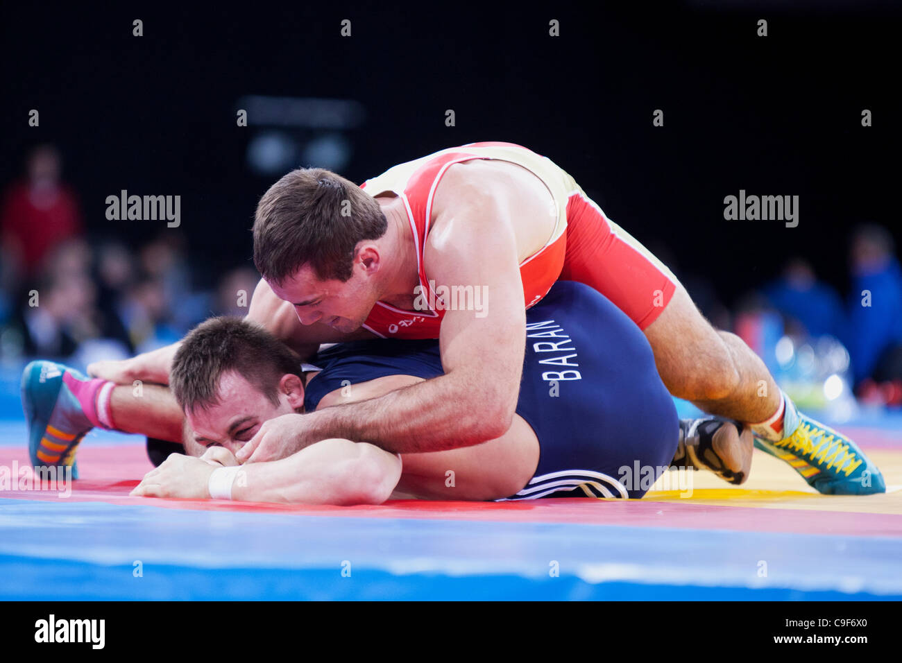 Y BELONOVSKY of Russia v Radoslaw BARAN of Poland competing in the Men ...
