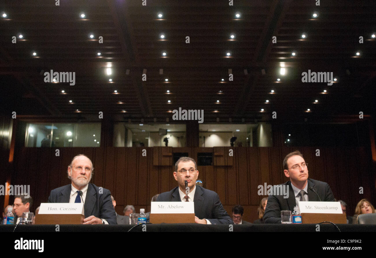 Former Gov. John Corzine testifies at a Senate Agriculture, Nutrition and Forestry Committee