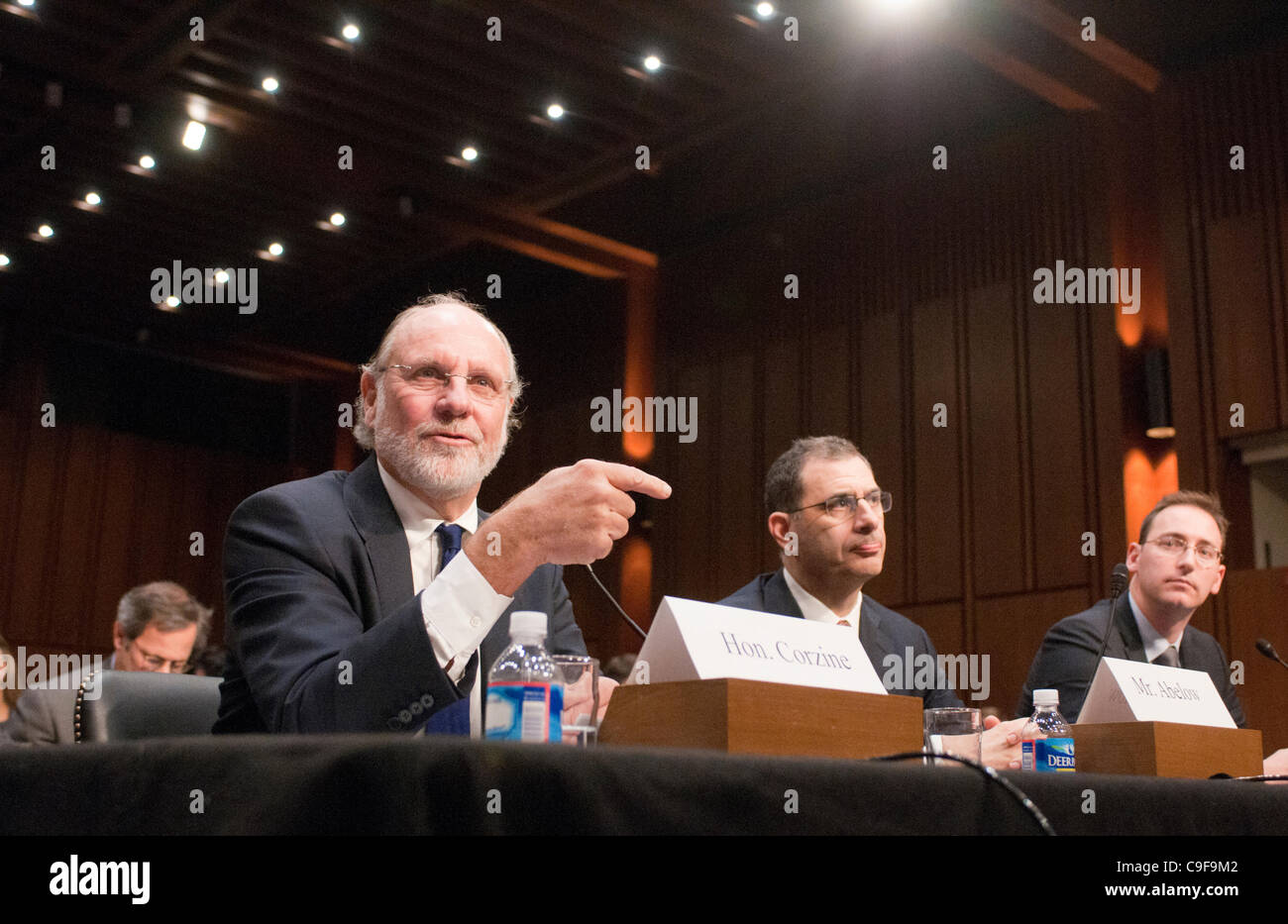 Former Gov. John Corzine testifies at a Senate Agriculture, Nutrition