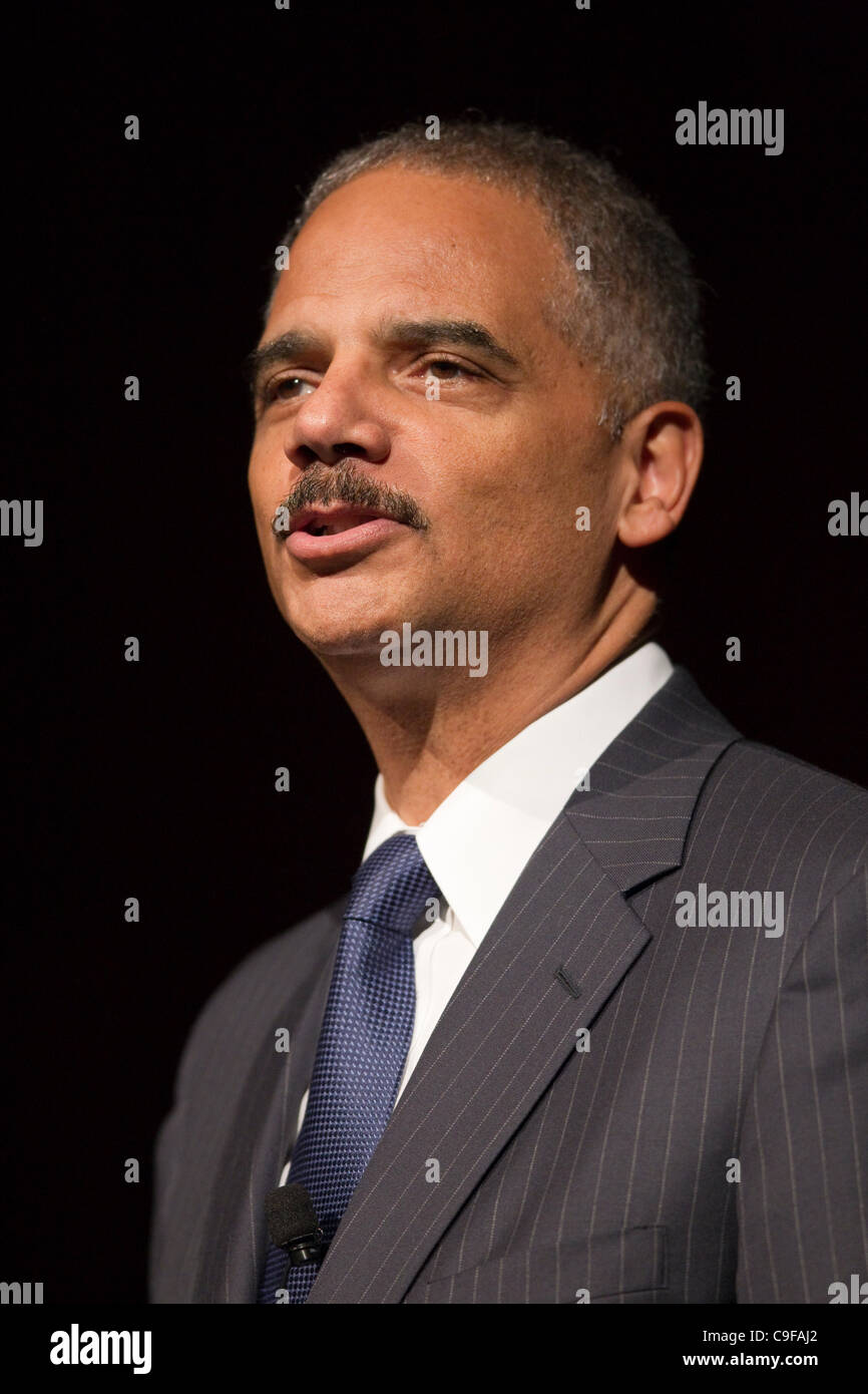 Eric Holder, Attorney General of the United States, delivers speech at